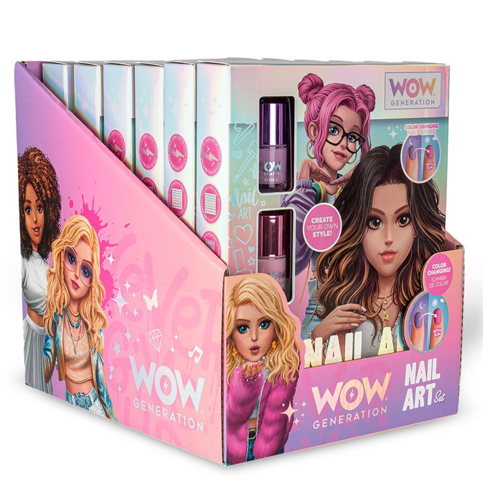 WOW Generation Set de Esmaltes Mágicos Cambio de Color con Luz Solar - 2 Unidades - Niños +6 Años - Nail Art WOW Generation Set de Esmaltes Mágicos Cambio de Color con Luz Solar - 2 Unidades - Niños +6 Años - Nail Art