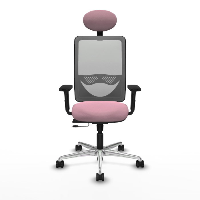 PIQUERAS Y CRESPO Silla de oficina Zulema con mecanismo Sincro/Traslack Rosa y Gris PIQUERAS Y CRESPO Silla de oficina Zulema con mecanismo Sincro/Traslack Rosa y Gris