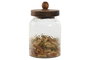DKD Home Decor Set de 3 Botes de Cristal 1,2L (900/600ml)