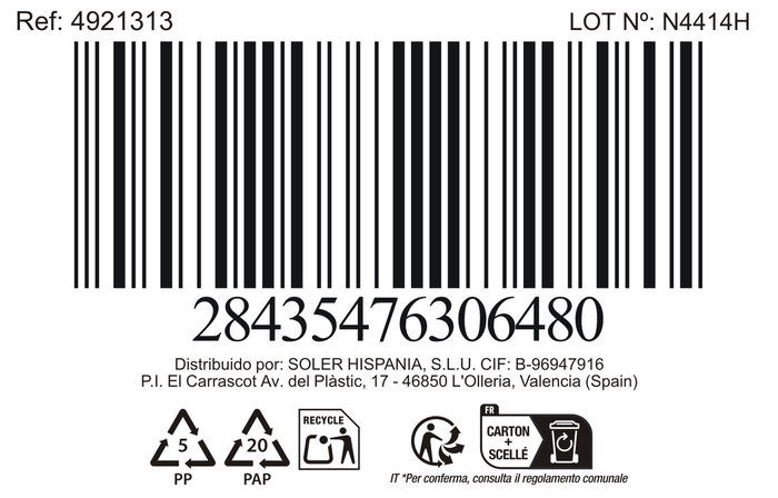 Inde Mug 450Cc "Totec" Md (18 Unidades)