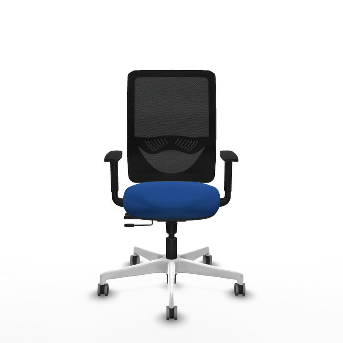 PIQUERAS Y CRESPO Silla de oficina Zulema con mecanismo Sincro/Traslack, Azul y Negro