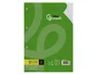 Liderpapel Recambio A4 100 Hojas 75gr Cuadro 4mm con Margen y 4 Taladros
