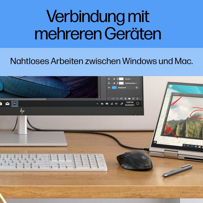 HP 430 Multi-Device Ratón Inalámbrico Negro
