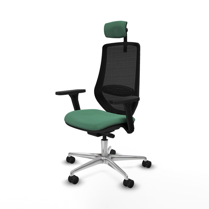 PIQUERAS Y CRESPO Silla de oficina Mardos Verde esmeralda y Negro