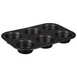 Lily Cook Molde para 6 Madalenas, Diámetro 7 cm, Antiadherente, Apto Horno, 27x18.5 cm