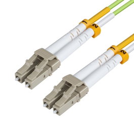 MicroConnect Cable de Fibra Óptica OM5 LC-LC Dúplex Verde Lima 5m