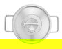 Fissler Pure Olla de Acero Inoxidable 24 cm con Tapa de Metal, Apto para Inducción, Gas, Eléctrico y Cerámica - Ref. 08611424000/0