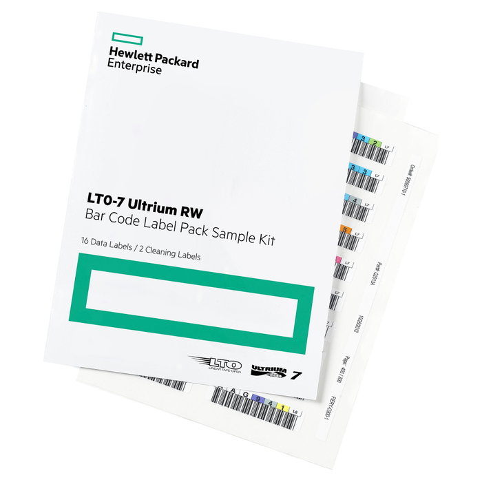 HP Enterprise HPE LTO-7 Ultrium RW Bar Code Label Pack Q2014A