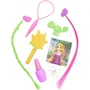 Disney Cabezal de Peinado Rapunzel Deluxe DIS0886144873621 con 12 Accesorios y Guía de Peinado