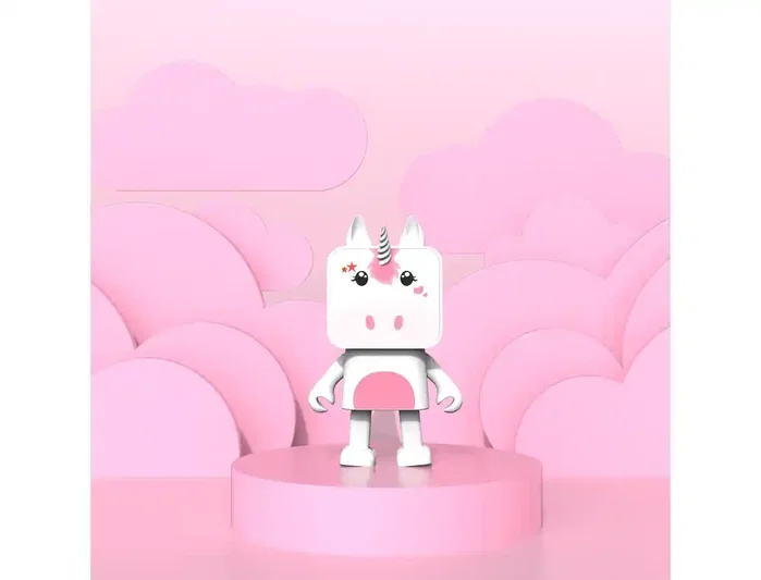 Wondee Altavoz bailarín unicornio 3W Bluetooth con micrófono