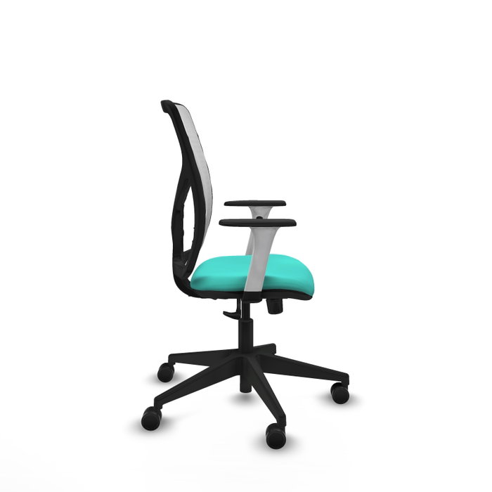 PIQUERAS Y CRESPO Silla de oficina Motilla con mecanismo Sincro, Turquesa y Blanco PIQUERAS Y CRESPO Silla de oficina Motilla con mecanismo Sincro, Turquesa y Blanco