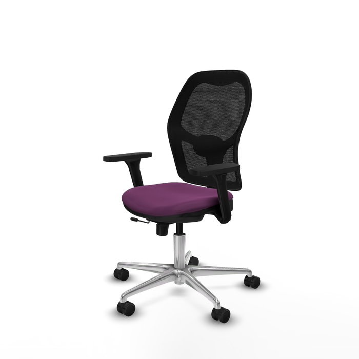 PIQUERAS Y CRESPO Silla de oficina Jorquera con mecanismo Sincro/Traslack, Morado y Negro PIQUERAS Y CRESPO Silla de oficina Jorquera con mecanismo Sincro/Traslack, Morado y Negro