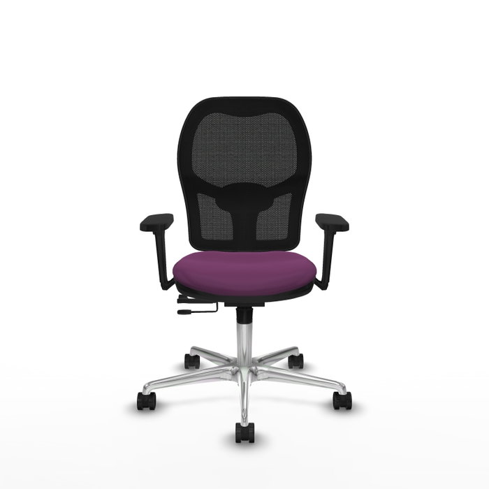 PIQUERAS Y CRESPO Silla de oficina Jorquera con mecanismo Sincro/Traslack, Morado y Negro PIQUERAS Y CRESPO Silla de oficina Jorquera con mecanismo Sincro/Traslack, Morado y Negro