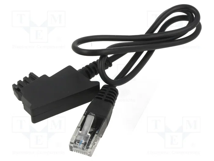 GOOBAY Cable telefónico RJ11 a TAE F, 3m, negro
