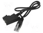 GOOBAY Cable telefónico RJ11 a TAE F, 3m, negro