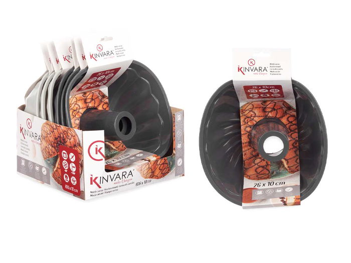 Kinvara Molde Roscon Surtidos Silicona 22x10.5x22 cm (Set de 12) Kinvara Molde Roscon Surtidos Silicona 22x10.5x22 cm (Set de 12)