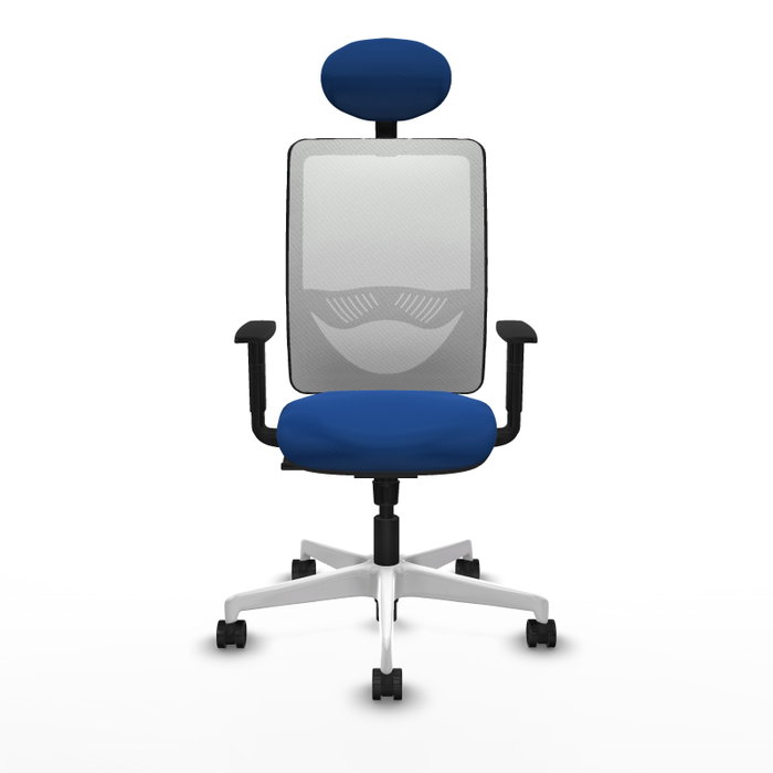 PIQUERAS Y CRESPO Silla de oficina Zulema con mecanismo Sincro Azul y Blanco PIQUERAS Y CRESPO Silla de oficina Zulema con mecanismo Sincro Azul y Blanco