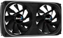 Aerocool Astro 24 - Ventilador para Tarjeta Gráfica con RGB Addressable (ASUS Aura/MSI Mystic Light/Gigabyte RGB Fusion), 12cm, 1000 RPM, 80.3 CFM, Negro