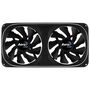Aerocool ASTRO24 Ventilador Caja Dual ARGB 240mm (12cm) 6-pines - Aura Sync/Mystic Light/RGB Fusion, Negro