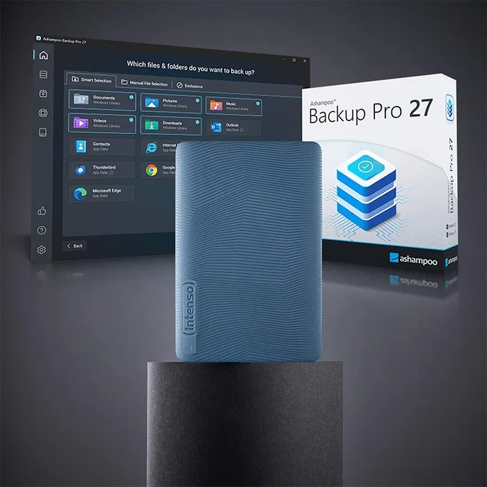 Intenso Disco duro externo Memory Safe 2 TB Azul