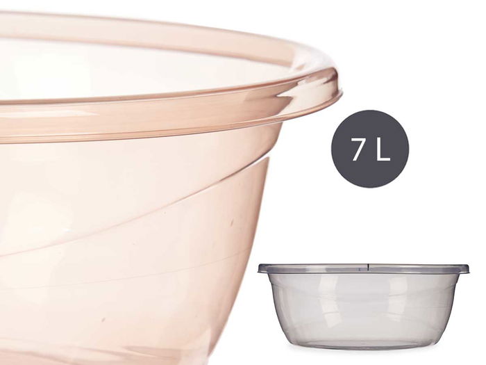 Arte Regal Multiuso Plástico 7L Transparente Surtido 32.5x12.5x32.5cm (Set de 50)