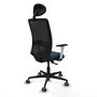 PIQUERAS Y CRESPO Silla de oficina Zulema con Mecanismo Sincro Azul Marino/Negro