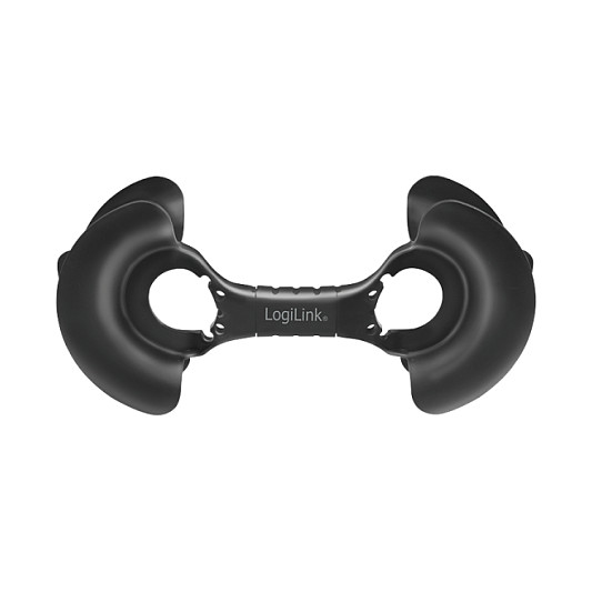LogiLink KAB0068 Organizador de cables para 2-20m, Negro LogiLink KAB0068 Organizador de cables para 2-20m, Negro