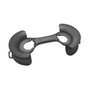 LogiLink KAB0068 Organizador de cables para 2-20m, Negro