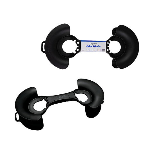 LogiLink KAB0068 Organizador de cables para 2-20m, Negro LogiLink KAB0068 Organizador de cables para 2-20m, Negro