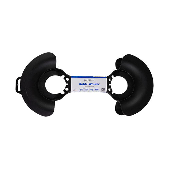 LogiLink KAB0068 Organizador de cables para 2-20m, Negro LogiLink KAB0068 Organizador de cables para 2-20m, Negro