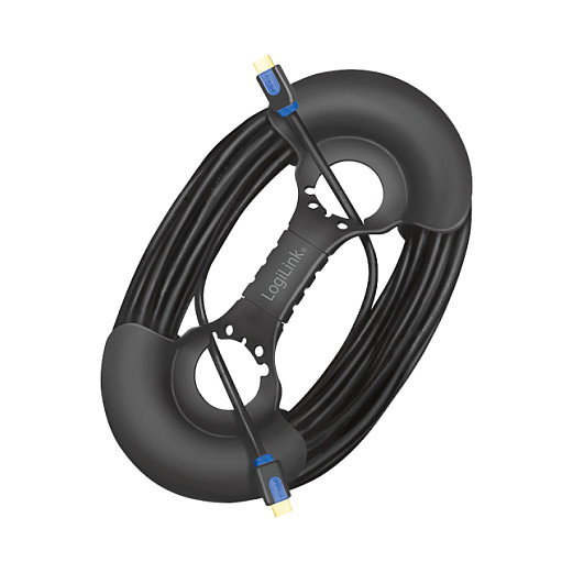 LogiLink KAB0068 Organizador de cables para 2-20m, Negro LogiLink KAB0068 Organizador de cables para 2-20m, Negro
