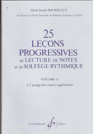 GERARD BILLAUDOTT, 25 LEÇONS PROGRESSIVES DE LECTURE DE NOTES VOL.5, Marie-jeanne Bourdeaux - Libros de texto