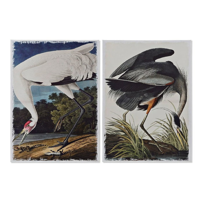 DKD Home Decor Cuadro Lienzo Pino Garza Set de 2 (50x1,8x70 cm)