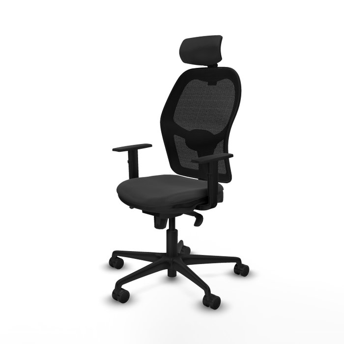 PIQUERAS Y CRESPO Silla de oficina Jorquera Gris oscuro y Negro