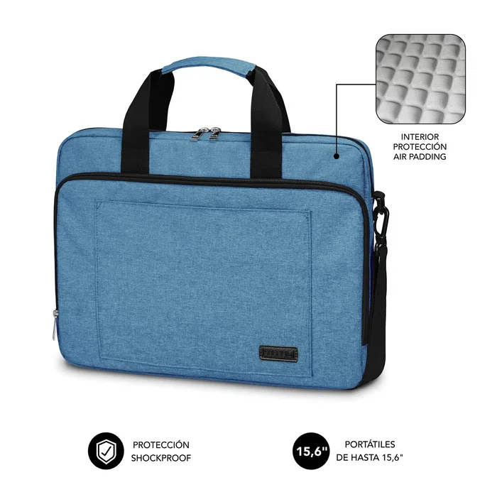 SUBBLIM Maletin Azul para portatil de 15,6? con proteccion total Air Padding SUBBLIM Maletin Azul para portatil de 15,6? con proteccion total Air Padding