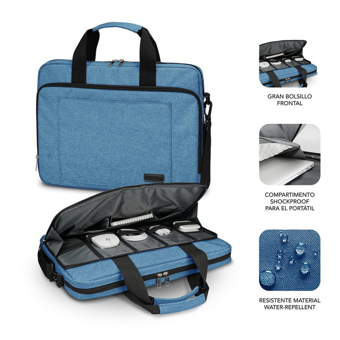 Subblim Maletín Air Padding para Portátil de 15,6 pulgadas, Azul Subblim Maletín Air Padding para Portátil de 15,6 pulgadas, Azul