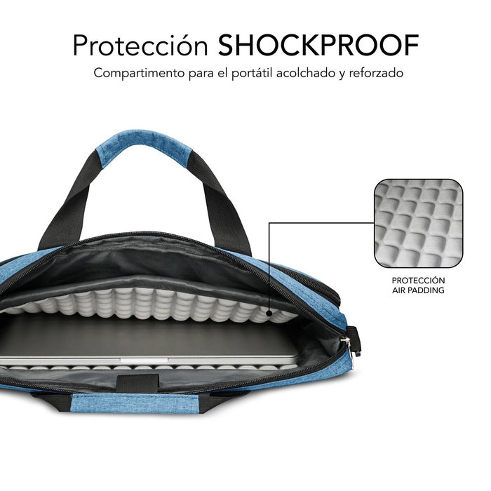 Subblim Maletín Air Padding para Portátil de 15,6 pulgadas, Azul Subblim Maletín Air Padding para Portátil de 15,6 pulgadas, Azul