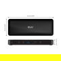 Club 3D Thunderbolt4 16-in-1 Dockingstation CSV-1583, 4 Pantallas, Negro