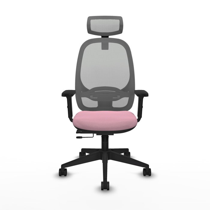 PIQUERAS Y CRESPO Silla de oficina Cilanco con mecanismo Sincro/Traslack Rosa y Gris PIQUERAS Y CRESPO Silla de oficina Cilanco con mecanismo Sincro/Traslack Rosa y Gris