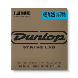 Dunlop Juego Bajo Eléctrico Entorchado Plano 5 cuerdas (Escala Larga) 45-125