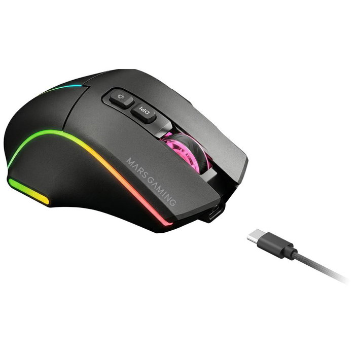 Mars Gaming MMW-VECTOR Ratón Inalámbrico Tri-mode Negro Mars Gaming MMW-VECTOR Ratón Inalámbrico Tri-mode Negro