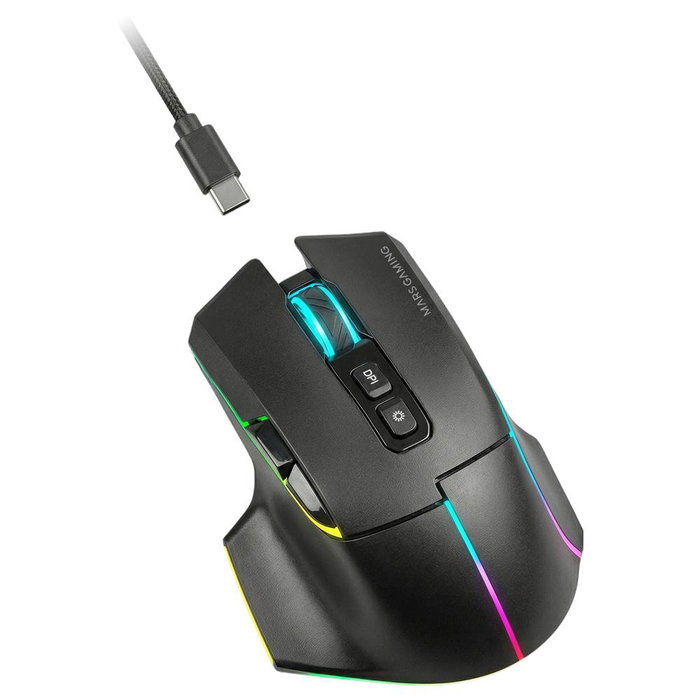 Mars Gaming MMW-VECTOR Ratón Inalámbrico Tri-mode Negro Mars Gaming MMW-VECTOR Ratón Inalámbrico Tri-mode Negro