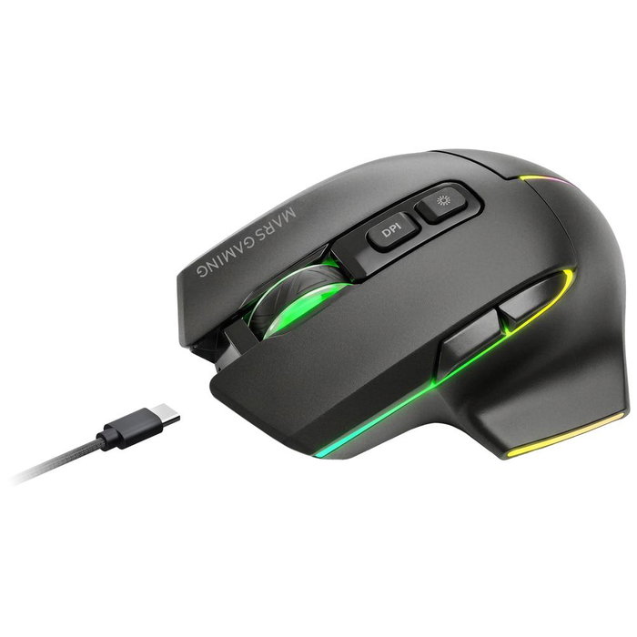 Mars Gaming MMW-VECTOR Ratón Inalámbrico Tri-mode Negro Mars Gaming MMW-VECTOR Ratón Inalámbrico Tri-mode Negro