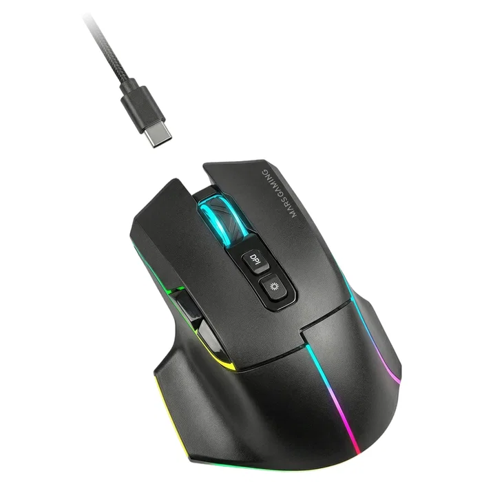 Mars Gaming MMW-VECTOR Ratón Inalámbrico Tri-mode Negro Mars Gaming MMW-VECTOR Ratón Inalámbrico Tri-mode Negro