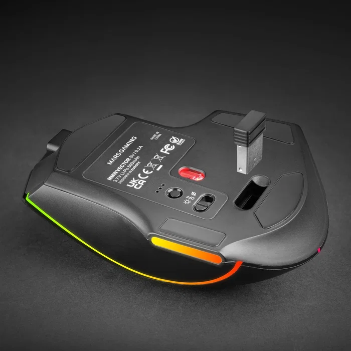 Mars Gaming MMW-VECTOR Ratón Inalámbrico Tri-mode Negro Mars Gaming MMW-VECTOR Ratón Inalámbrico Tri-mode Negro