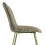 Silla Verde Tejido-Metal Contract 50 X 60 X 85 cm (Set de 4)