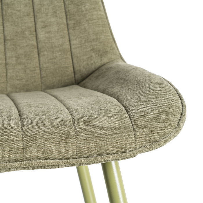 Silla Verde Tejido-Metal Contract 50 X 60 X 85 cm (Set de 4)