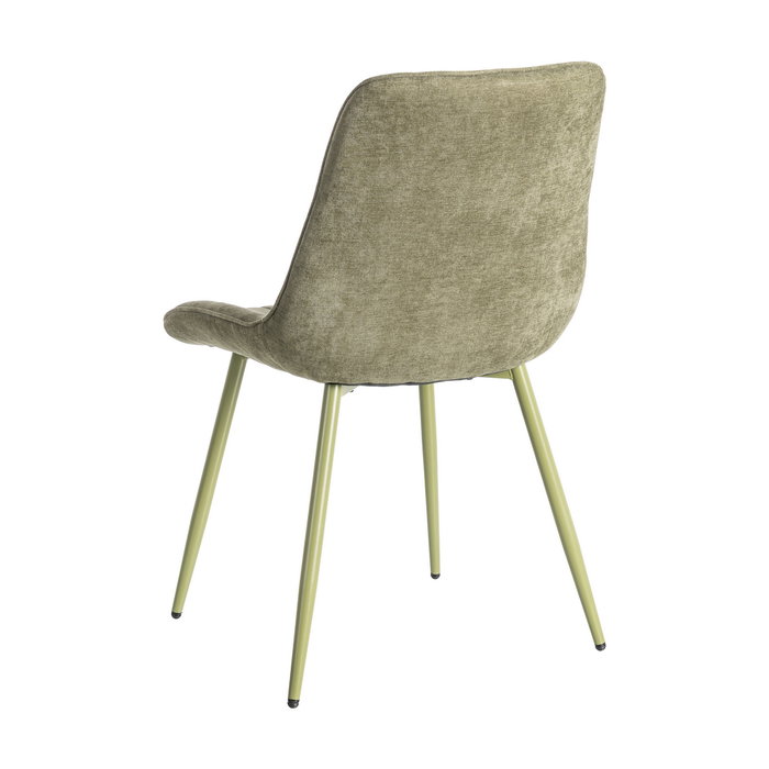 Silla Verde Tejido-Metal Contract 50 X 60 X 85 cm (Set de 4)