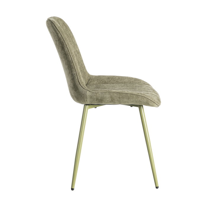 Silla Verde Tejido-Metal Contract 50 X 60 X 85 cm (Set de 4)