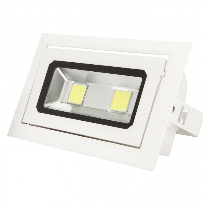 WR-RECTBAS-40W-CW Foco Downlight LED Rectangular Basculante 40W 3.600Lm 6000K